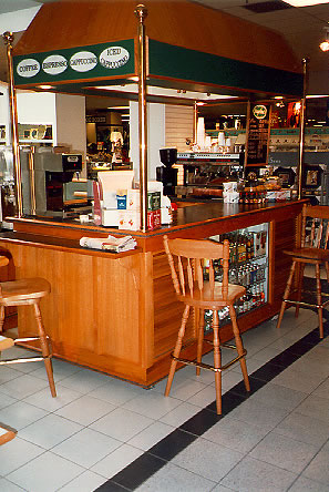 Leftside view of Mobile Coffee Bar